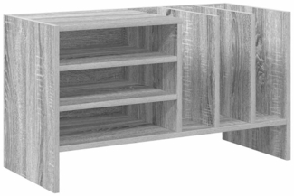 vidaXL Schallplattenschrank mit Regal Graues Sonoma 78,5 x 35 x 45 cm 891077