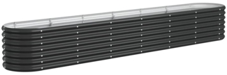 vidaXL Hochbeet Verzinkter Stahl 260x40x36 cm Anthrazit 318881