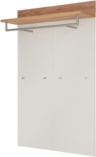 Garderobenpaneel >M-407< (BxHxT: 96x147x29 cm) in weiss | braun