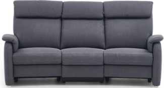 Home affaire 3-Sitzer Turin mit Steckdose und USB-Port auch in Easy care-Bezug, 2 x vollmotorische Relaxfunktion, herunterklappbarer Tisch