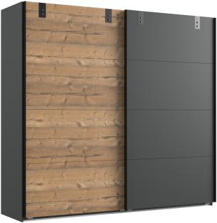 Kleiderschrank >Malmö< (B/H/T: 225x210x65 cm) in Graphit - 225x210x65cm (BxHxT)