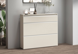 INOSIGN Schuhschrank Magic Schuhschrank, Schuhkommode, Schuhregal, softgriff 3 Klappen,Doppelschuhtrommeln,hochglanz lackiert oder matt,Breite 120