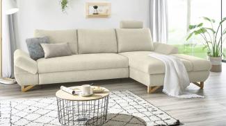 Ecksofa Skalm in beige 284 cm