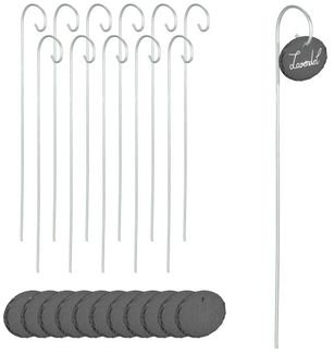 12 ovale Schiefer-Pflanzenschilder 10046747