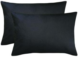 BettwarenShop Single Jersey Kissenbezug Ulm 2er Pack|40x60 cm| titanium