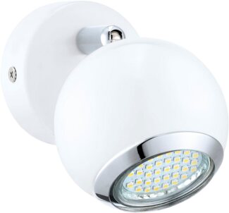 Eglo 31001 Spot LED BIMEDA Stahl weiß, chrom GU10-LED max. 1X2,8W Ø7cm 3000K