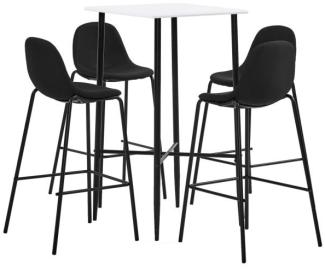 vidaXL 5-tlg. Bar-Set Stoff Schwarz 3050017