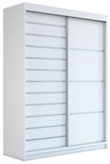 Schwebetürenschrank COLIN 2-türig Schrank 180 cm Farbe: Weiß