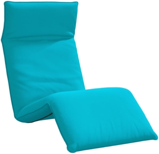 vidaXL Sonnenliege Klappbar Türkis 175x54x8,5 cm Oxford-Gewebe 4019767