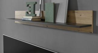 Wandboard Louna in Eiche Artisan und Graphit grau 138 cm