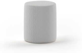 Hocker Karlotta 41 x 41 x 42 Polsterhocker Holzwerkstoff Grau