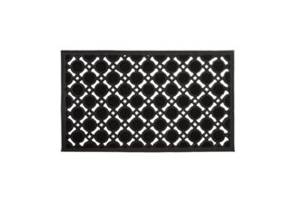 relaxdays Fußmatte Fußabtreter Gummi, Höhe: 5 mm