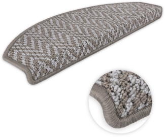 Metzker® Stufenmatte Stufenmatten Amsterdam, halbrund, Höhe: 6 mm, 15 Stück im Set - Anthrazit