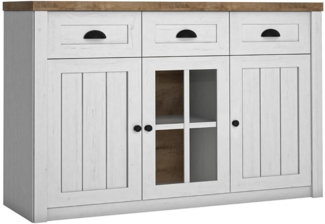 AX LIVING Kommode mit Schubladen Palmano K3S – 130 cm, Andersen Kiefer