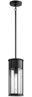 Elstead Lighting Camillo Pendelleuchte Outdoor 1-Light Schwarz IP44 E27