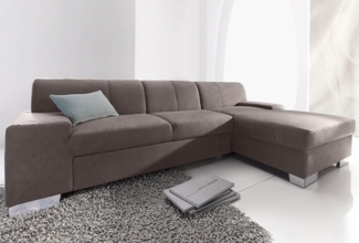 DOMO collection Ecksofa Star, zeitlose Formensprache, elegante Optik, L-Form, wahlweise mit Bettfunktion