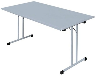 Klapptisch Besprechungstisch Kantinentisch Verkaufstisch Schreibtisch 140x80 cm RAL 7035 Lichtgrau