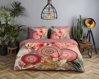 hip Mako Satin Bettwäsche 2 teilig Bettbezug 155x220 cm Kopfkissenbezug 80x80 cm Jimena 7158.99.12 Multi