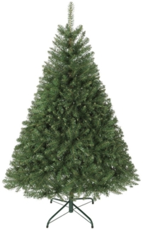 HOMCOM Künstlicher Weihnachtsbaum klappbare Äste, Flammbeständig, Tannenbaum, Metallständer, vielseitig, Grün