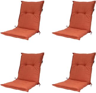 Allibert Kissen niedrig Basic 4er-Set terra ca. 105 x 50 cm, 50% Baumwolle / 50% Polyester