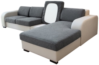 Qelus Sofahusse Jacquard Strecken Kissenbezug Sofabezug,Rutschfest Sofa überzug, 210 gsm Couchbezug mit elastischem Boden
