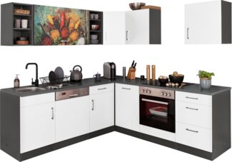 HELD MÖBEL Winkelküche Paris, ohne E-Geräte, Stellbreite 220/220 cm