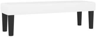 vidaXL Sitzbank Weiß 100x30x30 cm Kunstleder 346661