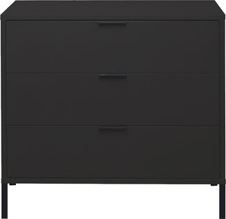 Kommode >Bonnie< in anthrazit matt lack - 81 x 80 x 45 cm (BxHxT)