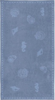 Seahorse Strandtuch Shells, Jacquard-Velours (1-St), mit Meeres Motiven