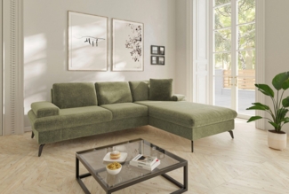 sit&more Ecksofa Morris Jubi L-Form, B: 247 cm, mit Armteilfunktion & 1 Zierkissen, optional Bettfunktion