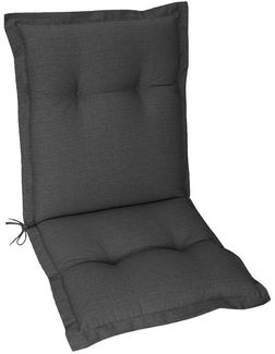 Herlag Polsterauflage Ava Niedriglehner Gartenstuhlauflage extra dick, 103x50x9cm, (1 St), Polsterauflage Niederlehner für Stapelstühle, Anthrazit