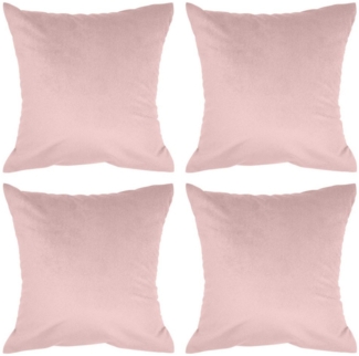 Amilian Kissenbezüge - 4er Set Kissenbezug - Zierkissenbezüge - Kissenhüllen, (4 Stück), 40x40 cm, Kissenhülle für Kissen, Zierkissen, Sofakissen, Dekokissen