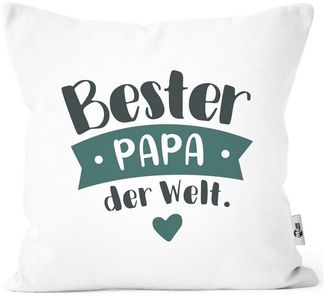 MoonWorks Dekokissen Kissenbezug Beste/r Mama/Papa der Welt Geschenk Mama Papa Geburtstag Weihnachten Danke sagen Moonworks®