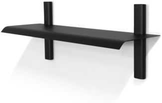 Spinder HOLA 2 Modernes Stahl-Wandregal, Schwarz, 54.5x109x60 cm