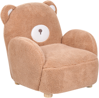 Kindersessel Teddy-Optik braun Tierform Bär BOO