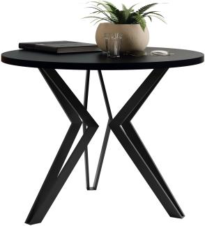 Runder Couchtisch Korku M13 (Farbe: Graphit Schwarz / Schwarz)