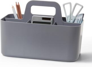 Zedelmaier Aufbewahrungskorb Korb Organizer mit Griff, Kunststoffkorb, Bastelkorb, Schreibtischkorb