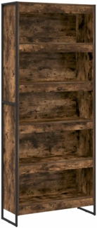 vidaXL Bücherregal 2 pcs Raucharbe 80 x 30 x 155 cm Holzwerkstoff 3403012