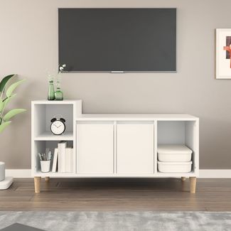 vidaXL TV-Schrank Weiß 100 x 35 x 55 cm Holzwerkstoff [821172]