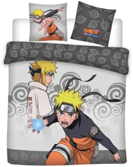 Naruto Bettwäsche 240x220 cm + 2 Kissenbezüge 65x65 cm Baumwolle