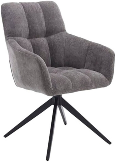 Home affaire Drehstuhl Nizza (Set, 2 St), Hochwertiger Stoff und robuster Metallfuß