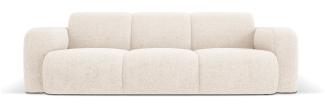 Micadoni Boucle Sofa Molino 3-Sitzer Chenille Hellbeige