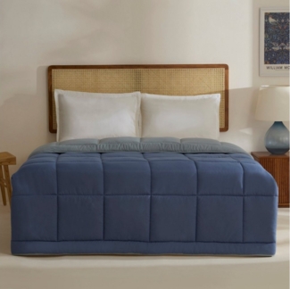 Karaca Tagesdecke Karaca Double Face Bettdecke Tagesdecke Decke Blau-Mint 200X200
