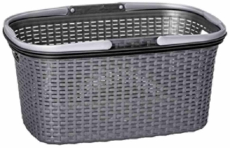 Rival R37600 Wäschekorb Rattan-Design, 32 Liter, 56 x 37 x 28 cm (Farbe zufällig, 1 Stück)