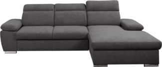 WERK2 Ecksofa Palma modernes Schlafsofa mit Bettkasten, L-Form, B/T 282/185 cm, Kopfteile verstellbar
