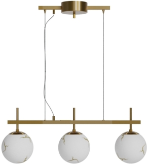 By Rydéns 4202540-5000 Pendelleuchte Bellagio 3-flammig Messing Weiß