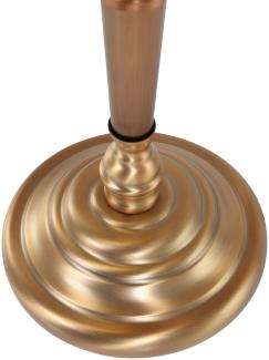 Bankerlampe, Tischleuchte, Metall Glas Bronze, Grün
