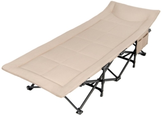 KOMFOTTEU Feldbett Campingbett mit Metallrahmen & 10 Stützpunkten, bis 200kg