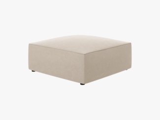 Micadoni Hocker Ruby 1-Sitzer Samt Salvador Beige