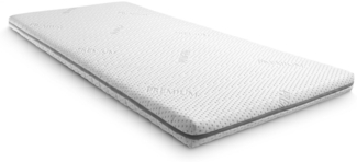 Kaltschaumtopper Supportho Premium Topper 90 x 200 cm H3, Höhe 9 cm, Härtegrad H3 mit antibakteriellem Bezug